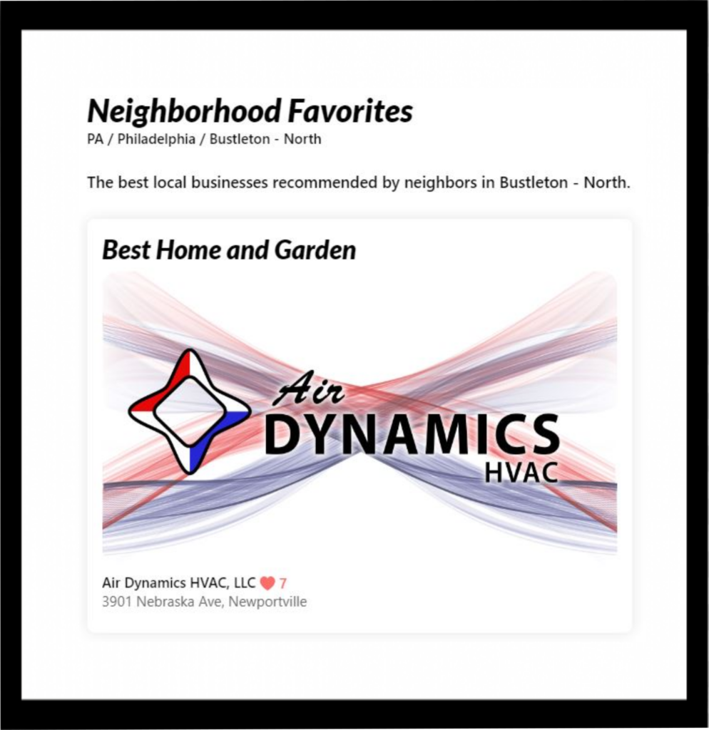 Air Dynamics HVAC | #AirDynamicsCares | Named a Nextdoor 2022 Neighborhood Favorite Local Business